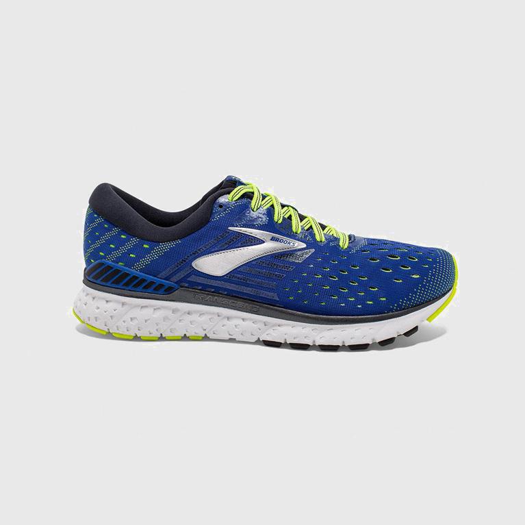 Brooks Men's Transcend 6 Road Running Shoes Singapore - Blue (84170-DGVC)